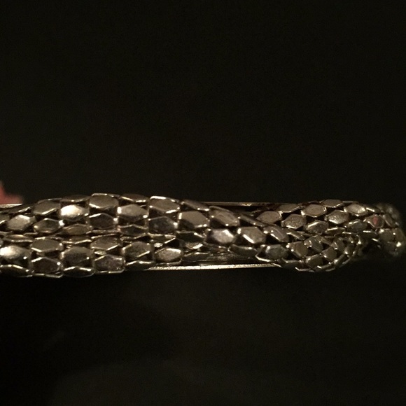 Doubled metallic beads silver bracelet - Picture 7 of 7